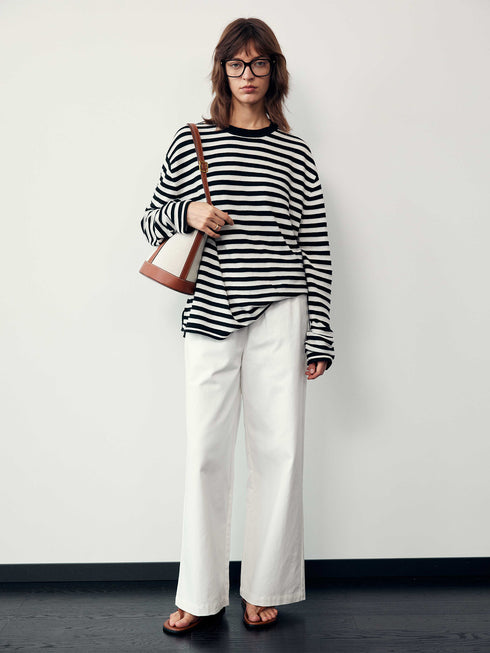 Cord Block Pants